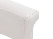 Load image into Gallery viewer, Modrest Munith - Modern White Vegan Leather + Stainless Steel Counter Chair
