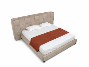 Queen Modrest McKamey - Modern Beige Fabric Bed