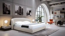 Load image into Gallery viewer, Queen - Modrest Lambert - Modern Beige Fabric Upholstered Bed
