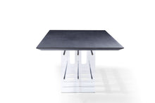 Load image into Gallery viewer, Modrest Inverness - Contemporary Black Oak + Acrylic Dining Table
