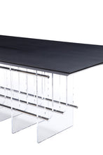 Load image into Gallery viewer, Modrest Inverness - Contemporary Black Oak + Acrylic Dining Table
