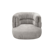 Load image into Gallery viewer, Divani Casa Shay - Modern Grey Fabric Accent Chair + Ottoman
