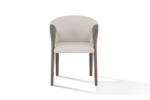 Load image into Gallery viewer, Modrest Wynetta Mid-Century Modern Grey Vegan Leather + Grey Ash Dining Chair
