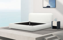 Load image into Gallery viewer, Modrest Liam - Modern Ivory Fabric Upholstered Bed
