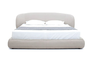 Queen - Modrest Lambert - Modern Beige Fabric Upholstered Bed