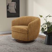 Load image into Gallery viewer, Divani Casa Wendt - Modern Mustard Fabric Swivel Accent Chair
