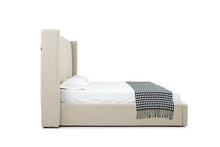 Load image into Gallery viewer, Modrest Byrne - Modern Beige Fabric Bed
