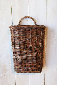 Wicker Basket with Handle, 11" x 17"