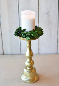 Boxwood Candle Ring or Mini Wreath