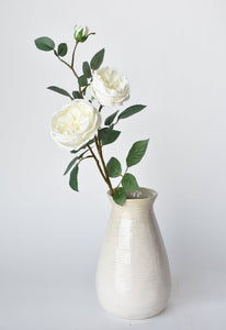 White Cabbage Rose Stem, 29"