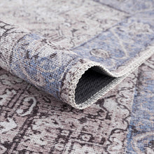 Load image into Gallery viewer, Rosman Blue&amp;Beige Washable Area Rug
