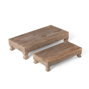 Far East Wooden Risers, Set of 2