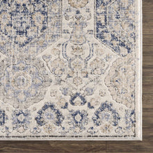 Load image into Gallery viewer, Parkerfield Cream &amp; Blue Area Rug
