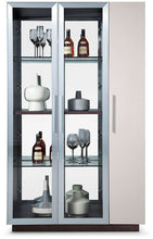 Load image into Gallery viewer, Union Modern Brown Oak w/ Grey Gloss Wine Cabinet
