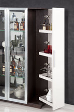 Load image into Gallery viewer, Union Modern Brown Oak w/ Grey Gloss Wine Cabinet
