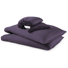 Load image into Gallery viewer, Signature Bamboo Viscose Sheet Set in Royal Purple
