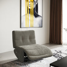 Load image into Gallery viewer, Divani Casa Basil - Modern Grey Fabric Small Sofa With 3 Electric Recliners
