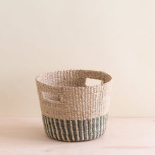 Load image into Gallery viewer, Grey and Natural Tapered Basket
