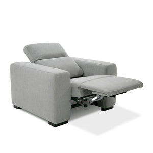 Divani Casa Bode - Modern Grey Fabric Recliner Chair