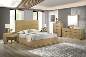 Nova Domus Santa Monica - Modern Natual Oak Bed