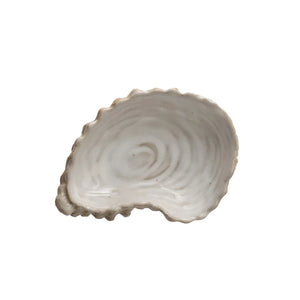 Stoneware Shell Dish/ Oyster Dish