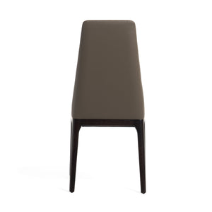 Modrest Encino - Modern Grey & Timber Chocolate Dining Chair (Set of 2)