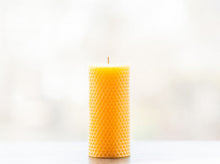 Load image into Gallery viewer, Honeycomb Pillar Candle
