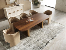 Load image into Gallery viewer, Modrest Marjorie - Modern Walnut + Brushed Gold Rectangular Dining Table
