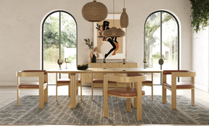 Nova Domus Oshana - Modern White Oak Dining Table