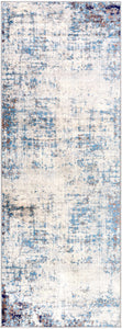 Texanna Abstract Blue/Gray Area Rug