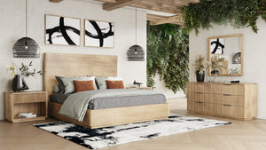 Nova Domus Santa Monica - Modern Natural Oak Bedroom Set