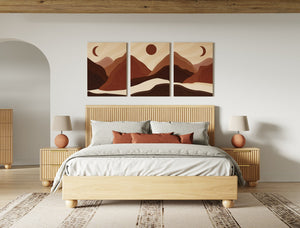 Queen Modrest Winters - Modern Natural Oak Bedroom Set