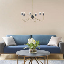 Load image into Gallery viewer, Alexis Alexis Chandelier - Antique Brass/Black
