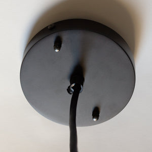 Dome Rattan Pendant, Black
