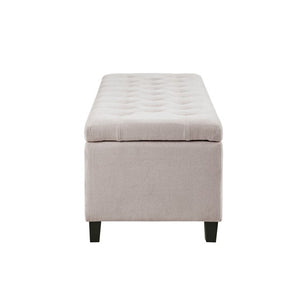 Shandra Tufted Top Storage Bench - Natural
