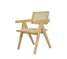 Load image into Gallery viewer, Modrest Aurora Modern Light Rattan and Natural Ash Dining Arm Chair
