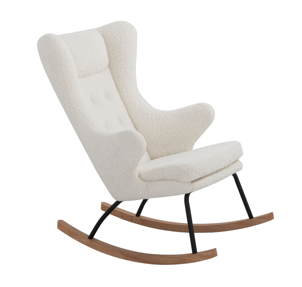 Modrest Colfax - Modern White Sheep Rocking Chair