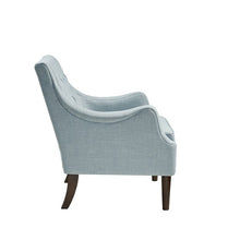 Load image into Gallery viewer, Qwen Button Tufted Accent Chair - Dusty Blue
