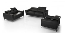 Load image into Gallery viewer, Divani Casa Danis - Modern Black Leather Sofa Set
