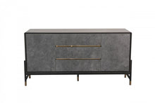 Load image into Gallery viewer, Modrest Gabrielle - Contemporary Walnut &amp; Gold Buffet
