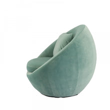 Load image into Gallery viewer, Modrest Gypsum - Modern Teal Swivel Accent Chair
