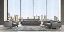 Load image into Gallery viewer, Divani Casa Brustle Modern Dark Grey Eco-Leather Sofa Set
