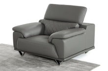 Load image into Gallery viewer, Divani Casa Wolford Modern Grey Leather Chair
