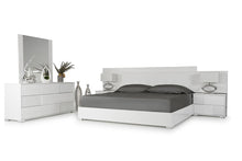 Load image into Gallery viewer, California King Modrest Monza Italian Modern White Bedroom Set
