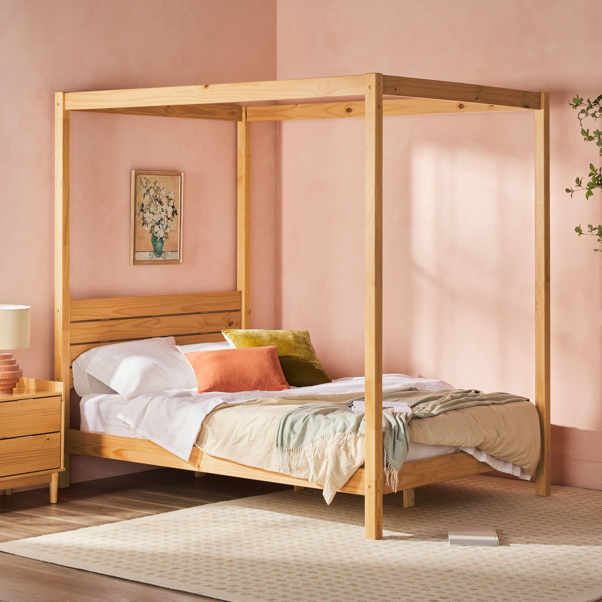 Isla Solid Wood Canopy Bedframe Collection