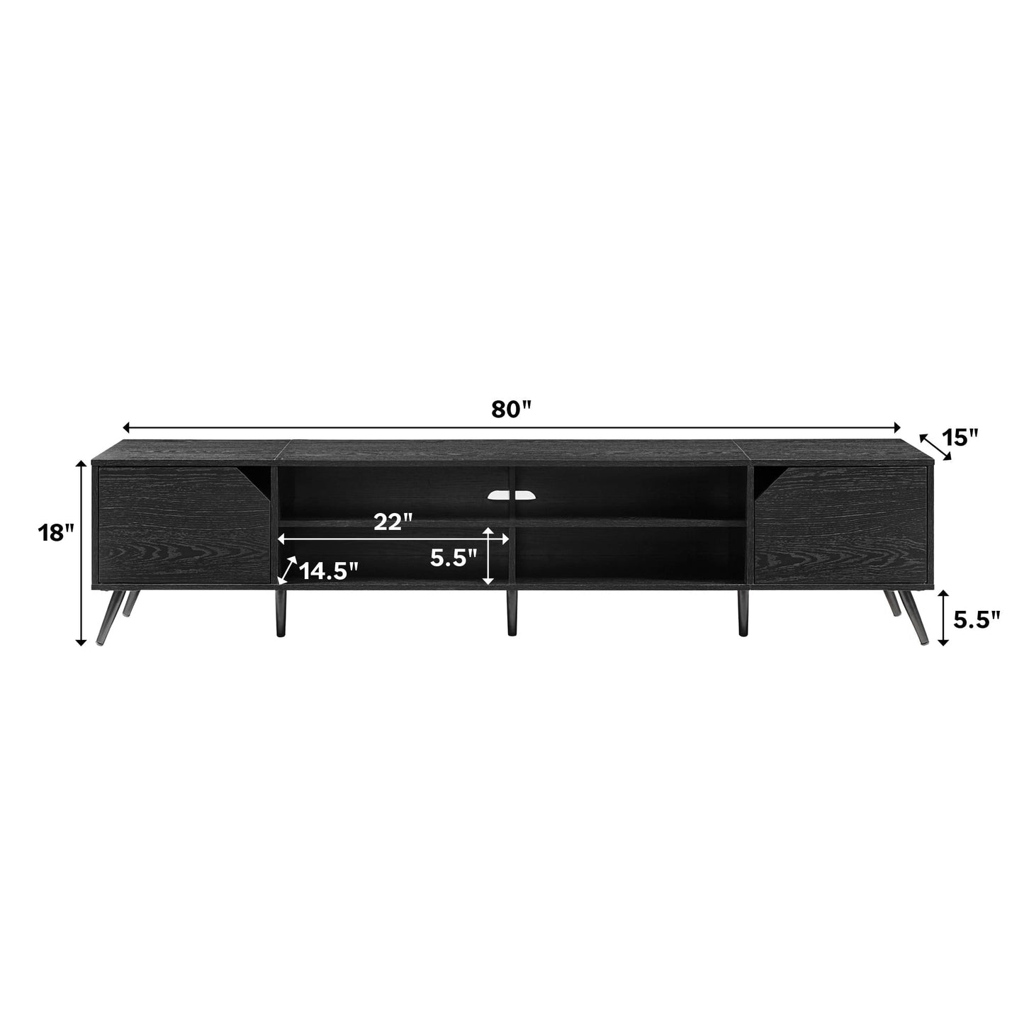 Noah Mid-Century Modern Angular TV Stand Collection