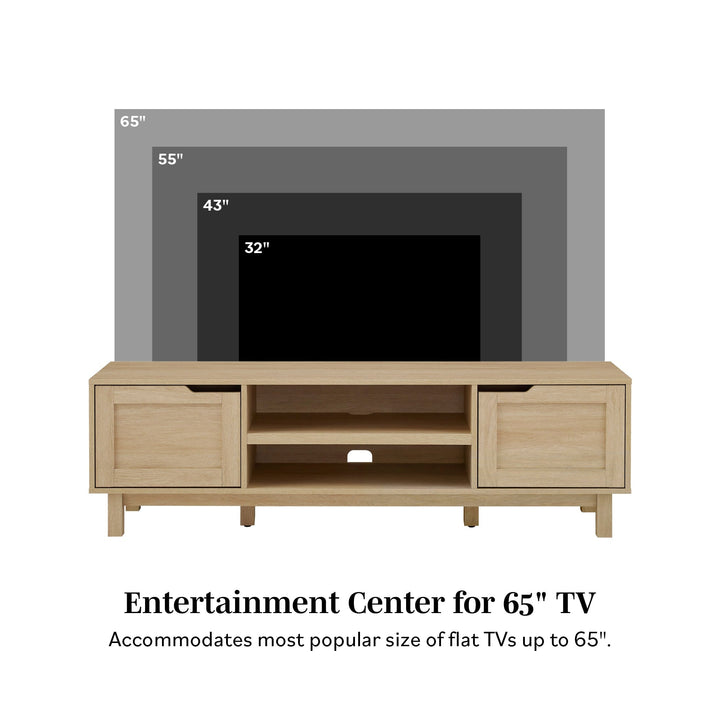 Tromso Modern 2-Door TV Stand for TVs up to 65”