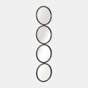 48" 4-mirrored Circles, Black