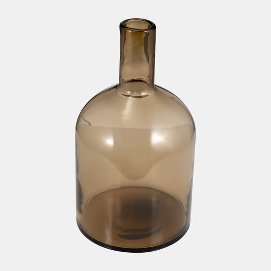 Glass Bottle With Stopper Taupe