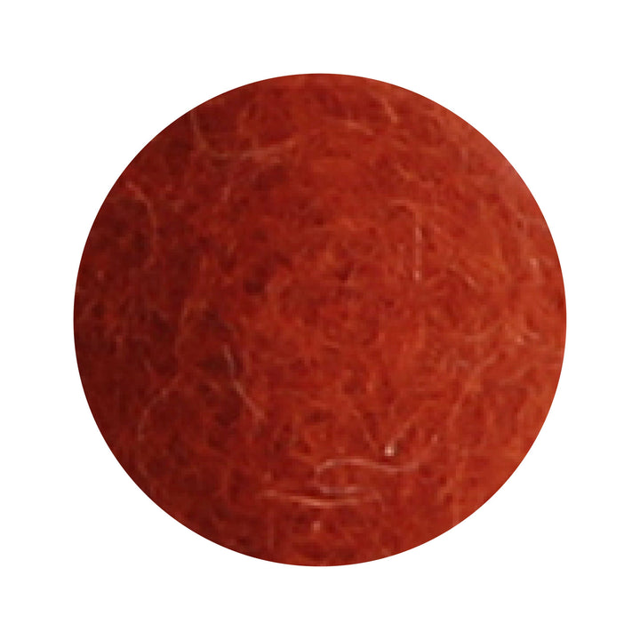 Felt Flowers - Blossom Medium - Orange (Rust)